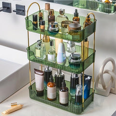 High Transparent Cosmetic Storage Rack for Makeup Table