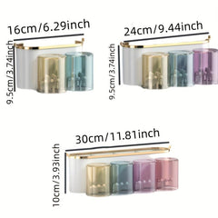 Toothbrush Holder With Gargle Cup Automatic Toothpaste Dispenser