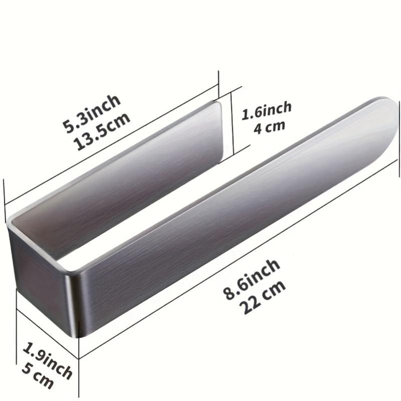 Stainless Steel Towel Bar L Shaped Towel Rack Bathroom Wall Mounted Holder