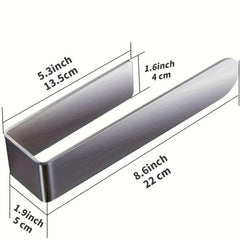 Stainless Steel Towel Bar L Shaped Towel Rack Bathroom Wall Mounted Holder