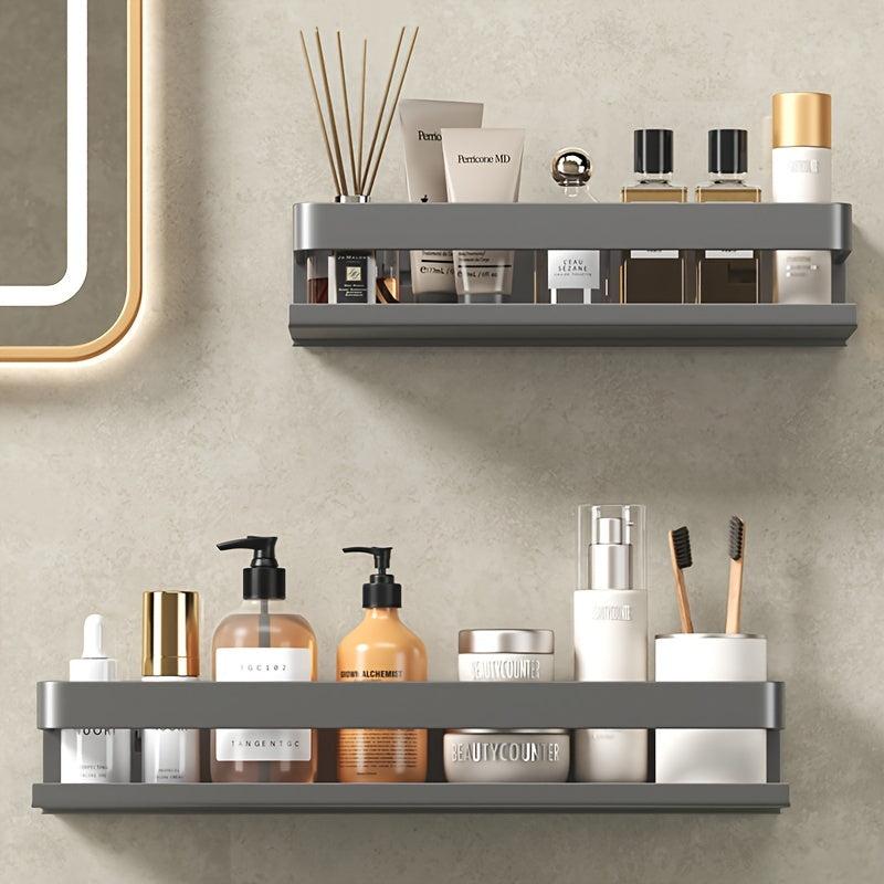Wall Mounted Bathroom Storage Rack Shampoo Shower Gel Holder Organizer