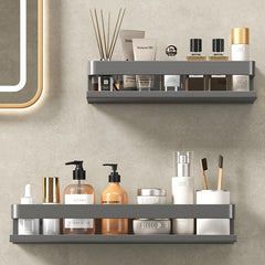 Wall Mounted Bathroom Storage Rack Shampoo Shower Gel Holder Organizer