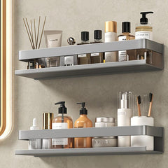 Wall Mounted Bathroom Storage Rack Shampoo Shower Gel Holder Organizer