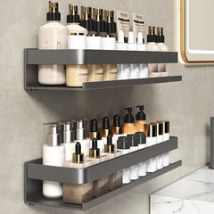 Wall Mounted Bathroom Storage Rack Shampoo Shower Gel Holder Organizer