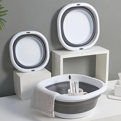3pcs Foldable Washbasin Vegetable Wash Basin Plastic Foot Wash Basin
