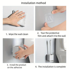 Long Handle Plastic Cleaning Brush for Toilet Bathroom
