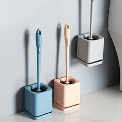 Long Handle Plastic Cleaning Brush for Toilet Bathroom
