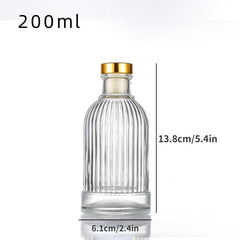Vintage Glass Aromatherapy Bottle Empty Clear Glass Diffuser Bottles