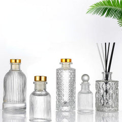 Vintage Glass Aromatherapy Bottle Empty Clear Glass Diffuser Bottles