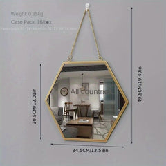 Modern Iron Wall Mirror Bathroom Dormitory Makeup Mirror