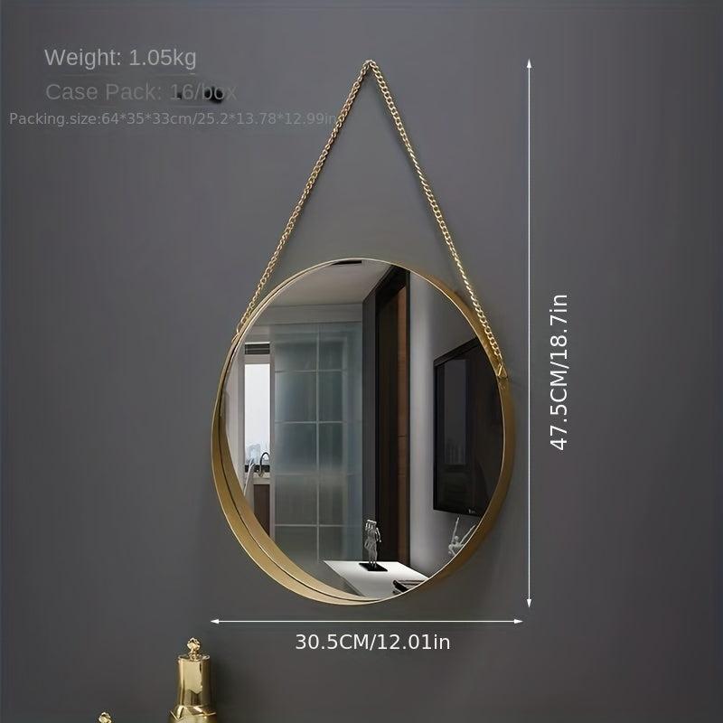 Modern Iron Wall Mirror Bathroom Dormitory Makeup Mirror