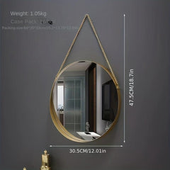 Modern Iron Wall Mirror Bathroom Dormitory Makeup Mirror