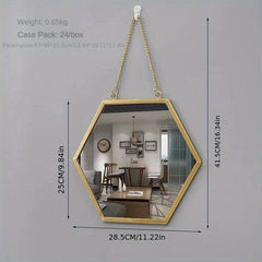 Modern Iron Wall Mirror Bathroom Dormitory Makeup Mirror