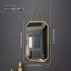 Modern Iron Wall Mirror Bathroom Dormitory Makeup Mirror