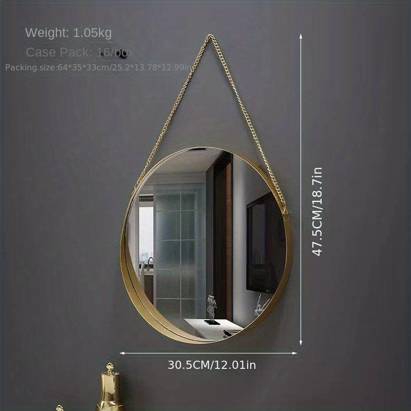 Modern Iron Wall Mirror Bathroom Dormitory Makeup Mirror