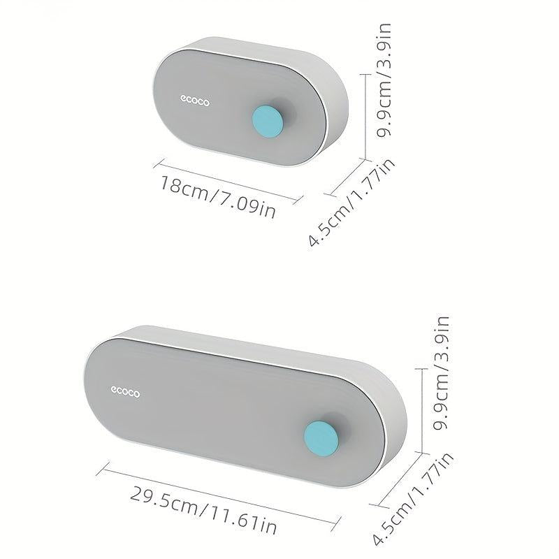 Wall Mounted Soap Dish With Lid Drain Soap Holder, Bathroom Accessories