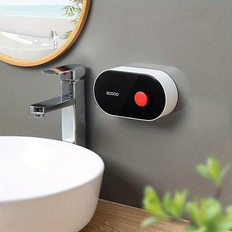 Wall Mounted Soap Dish With Lid Drain Soap Holder, Bathroom Accessories