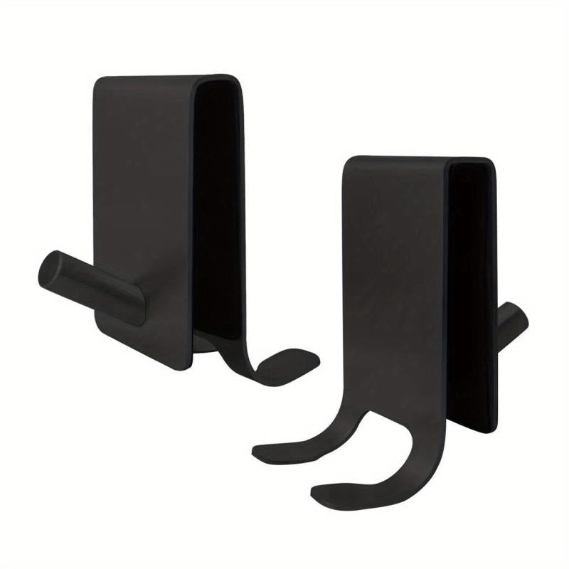 2Pcs Stainless Steel Shower Door Hooks Towel Hooks Bathroom Accessories