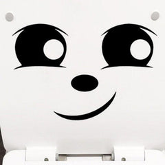 Funny Expression Toilet Lid Stickers Bathroom Decor