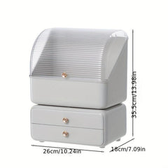 Large Capacity Cosmetics Storage Box Desktop Drawer Dustproof Rack