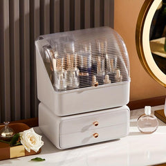 Large Capacity Cosmetics Storage Box Desktop Drawer Dustproof Rack