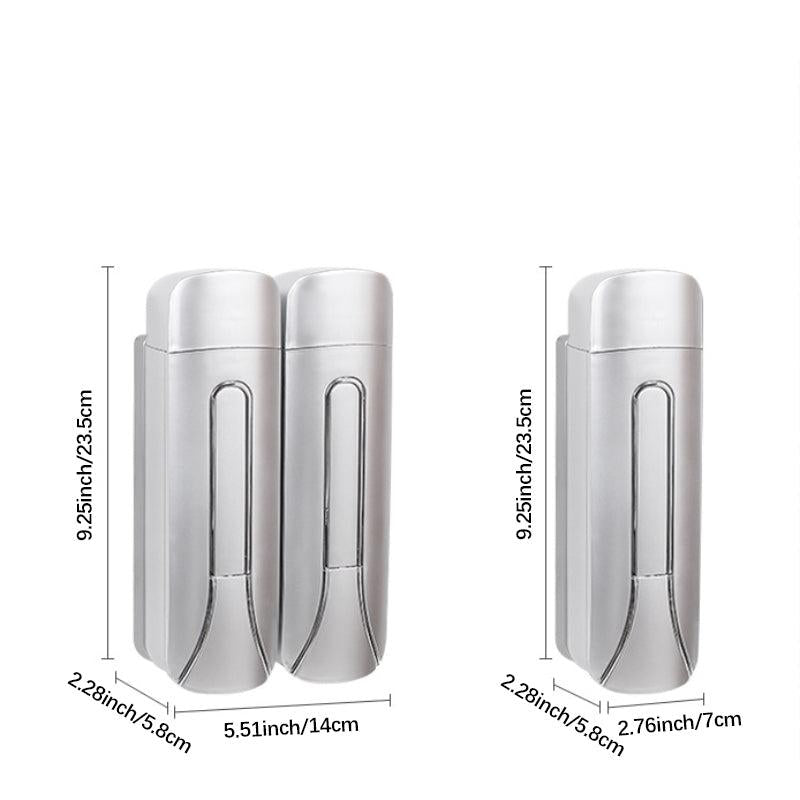 400ml Wall Soap Dispenser Manual Press Hand Sanitizer Shampoo Shower Gel