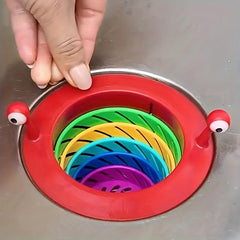 2pcs Silicone Sink Drain Strainer Cartoon Sink Drain Basket