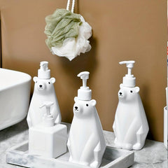 Refillable Polar Bear Lotion Dispenser for Hand Sanitizer