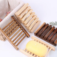 Stylish Wooden Soap Dish Tray Rack - Organize Your Soap in Style