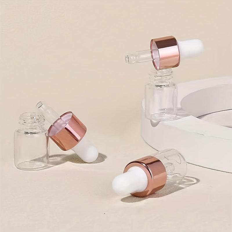 3pcs 2ML Clear Mini Dropper Bottles for Essential Oil Perfume