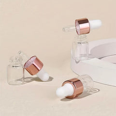 3pcs 2ML Clear Mini Dropper Bottles for Essential Oil Perfume