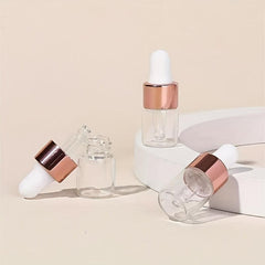 3pcs 2ML Clear Mini Dropper Bottles for Essential Oil Perfume