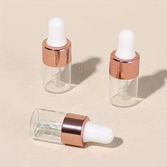 3pcs 2ML Clear Mini Dropper Bottles for Essential Oil Perfume