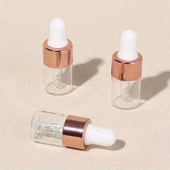 3pcs 2ML Clear Mini Dropper Bottles for Essential Oil Perfume