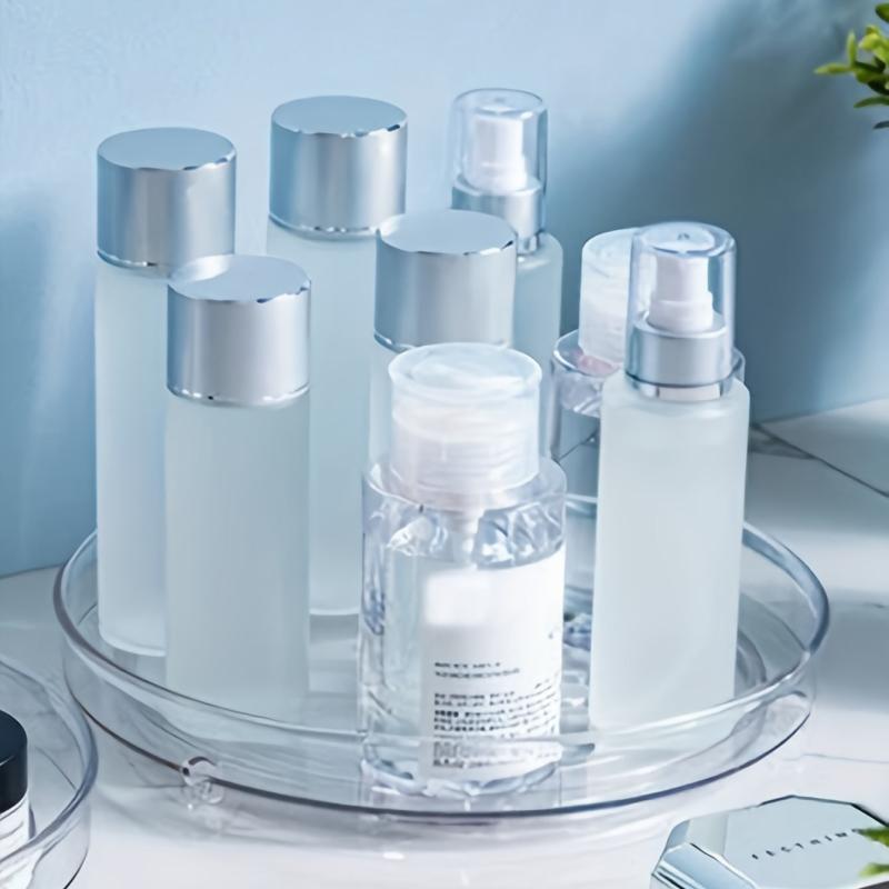 Transparent Rotating Cosmetic Rack Storage Tray Multifunctional Organizer