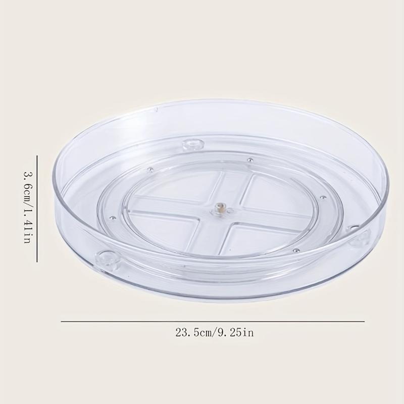 Transparent Rotating Cosmetic Rack Storage Tray Multifunctional Organizer