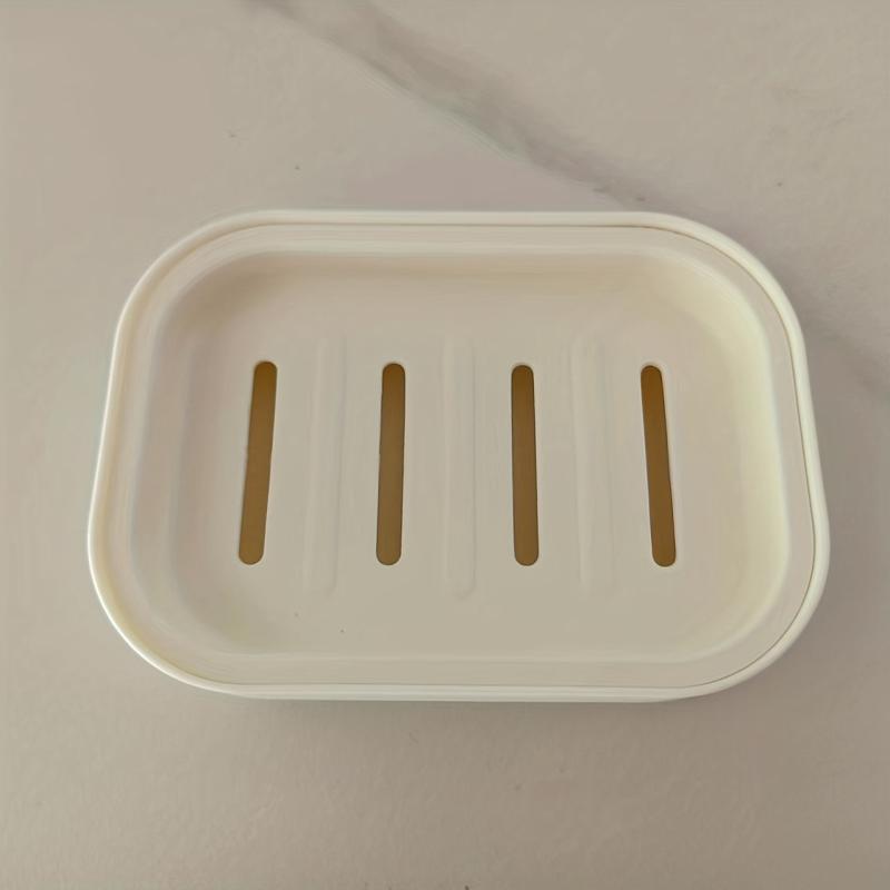 Double Layer Soap Dish Plastic Drain Soap Tray Multifunctional Soap Storage Rack