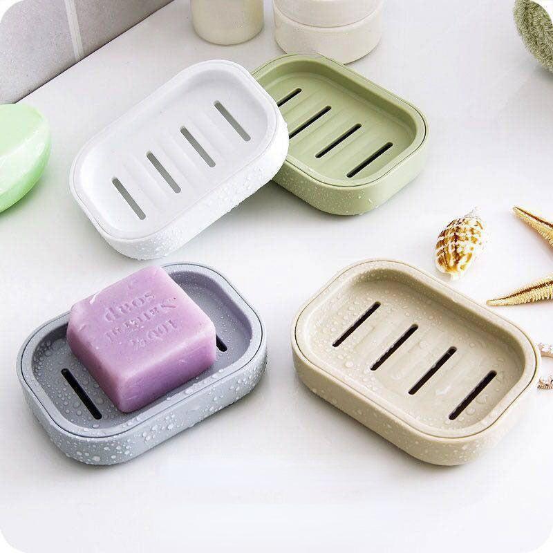 Double Layer Soap Dish Plastic Drain Soap Tray Multifunctional Soap Storage Rack