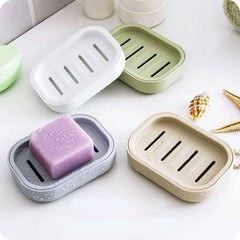 Double Layer Soap Dish Plastic Drain Soap Tray Multifunctional Soap Storage Rack