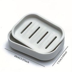 Double Layer Soap Dish Plastic Drain Soap Tray Multifunctional Soap Storage Rack