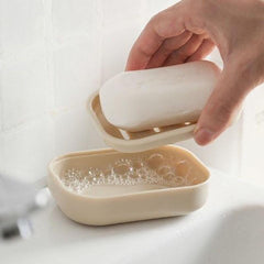 Double Layer Soap Dish Plastic Drain Soap Tray Multifunctional Soap Storage Rack