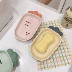Portable Cartoon Soap Storage Box Household Drain Soap Organizer