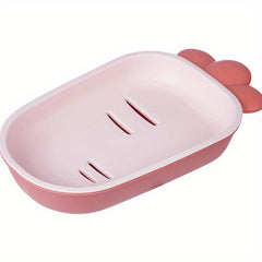 Portable Cartoon Soap Storage Box Household Drain Soap Organizer
