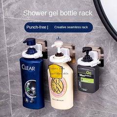 Wall Mounted Shower Gel Shampoo Soap Dispenser Rack Easy Installation