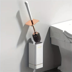 Wall Mounted Toilet Brush With Holder Long Handle No Dead Corner