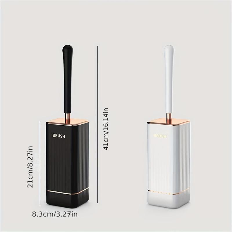 Wall Mounted Toilet Brush With Holder Long Handle No Dead Corner