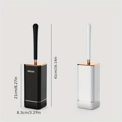 Wall Mounted Toilet Brush With Holder Long Handle No Dead Corner