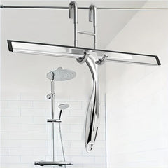 25.4cm Shower Squeegee Anti-Slip Handle Stainless Bathroom Squeegee