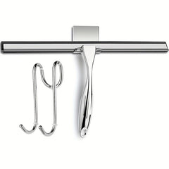25.4cm Shower Squeegee Anti-Slip Handle Stainless Bathroom Squeegee