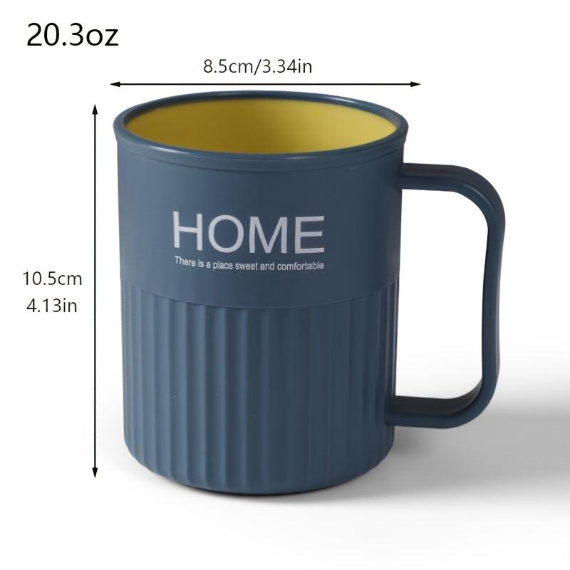Plastic Mouthwash Cup with Toothbrush Holder - Convenient Bathroom Accessory